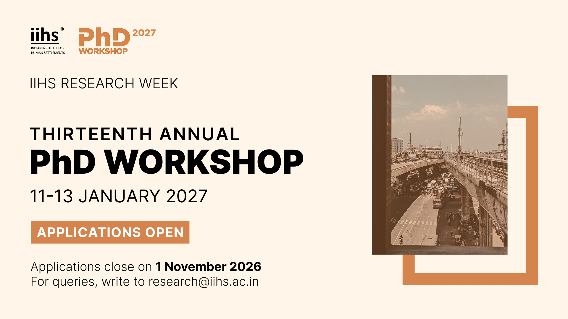 Research Week PhD Workshop Email Banner