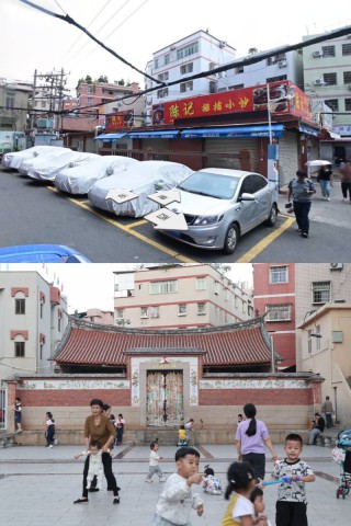 Houpu Urban Village (Above: Baidu Map Street View; Below: photo taken by Helen Nuo XU)