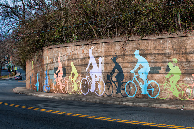 CyclingMuralOnMarketStCharlottesVille_byBobMical_Flickr