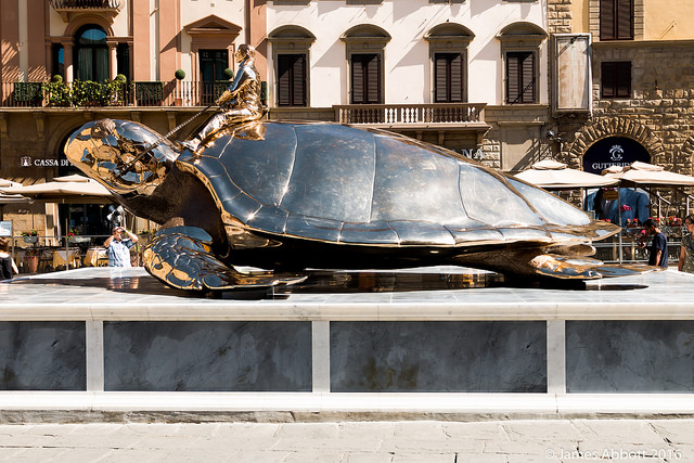 James Abbott - Festina lente - Florence Tortoise sculpture