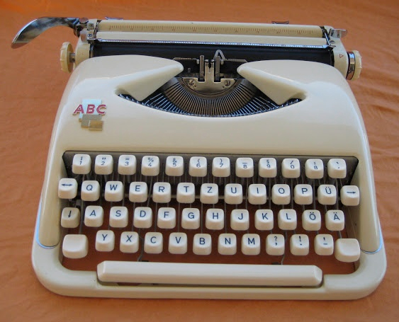 Picture of an ABC retro typewriter