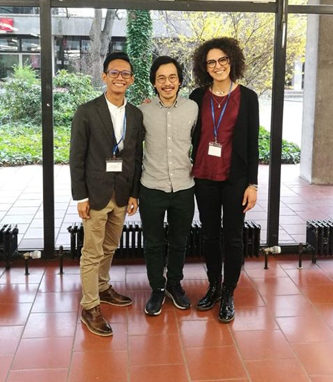 Picture of the three winners of the best paper prize at the AESOP YA conference 2019